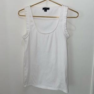 J. Crew White Tank size S